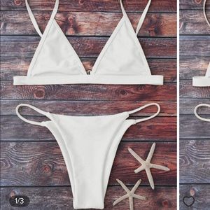 White ZAFUL bikini - never worn